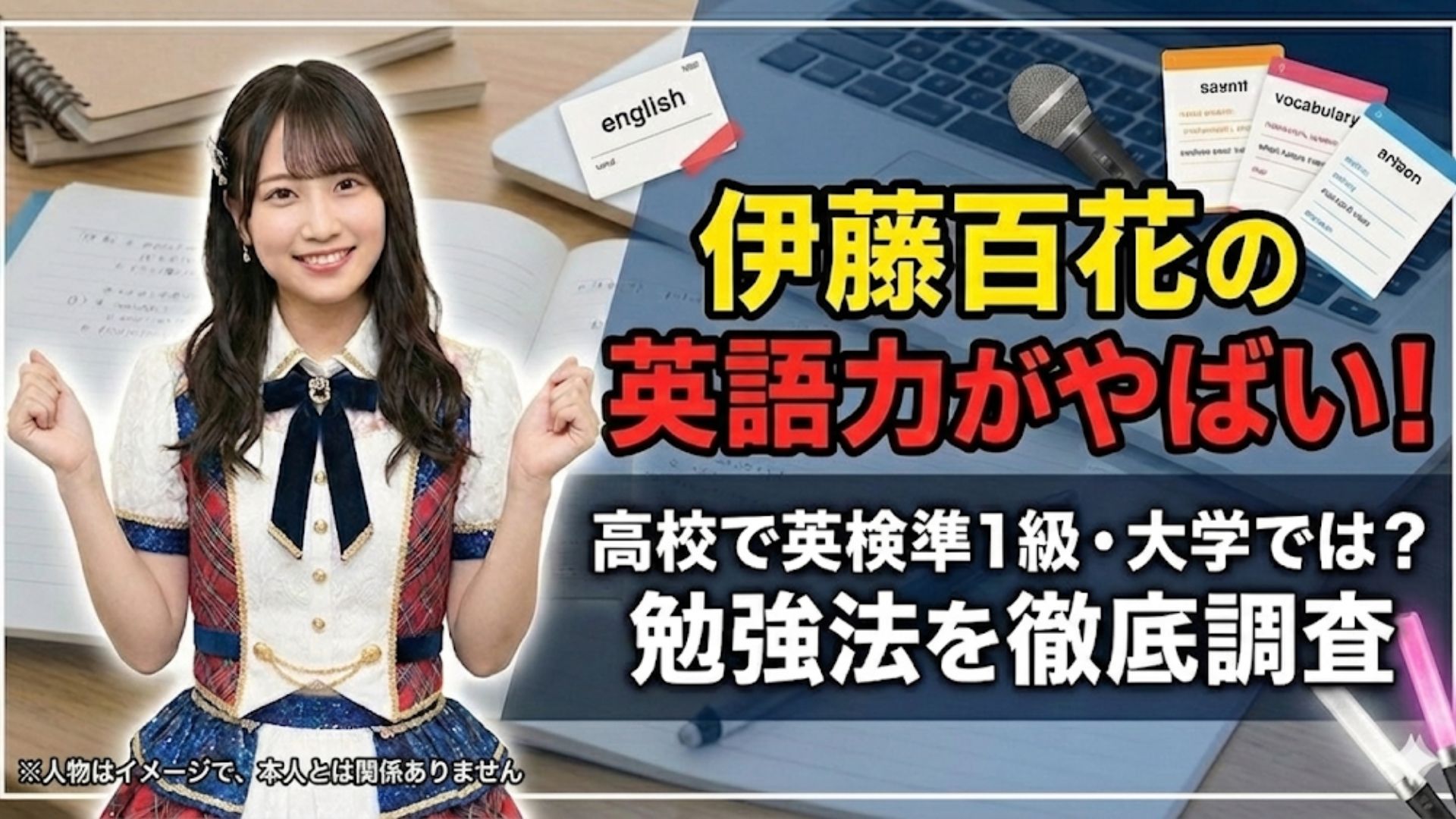 伊藤百花の英語力がやばい！高校で英検準1級・大学では？勉強法を徹底調査