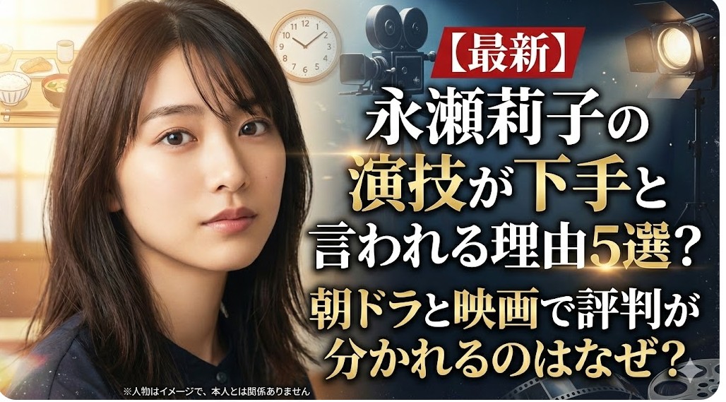 【最新】永瀬莉子の演技が下手と言われる理由5選？朝ドラと映画で評判が分かれるのはなぜ？
